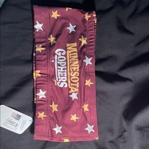 Minnesota Gophers Maroon Star Print Bandeau Top